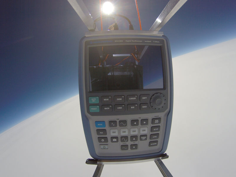 Handheld instrument sent into space to launch R&S Scope Rider competition